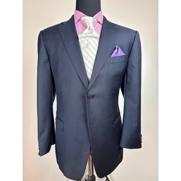 Ermenegildo ZEGNA Mod 2Btn Black Blazer Sport Jacket 44 R e54 - Picture 1 of 4